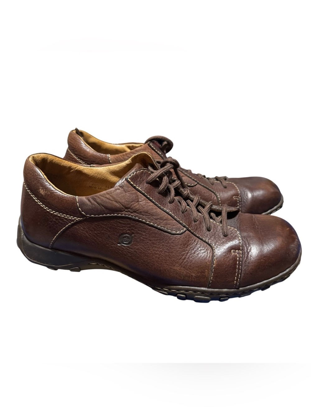 Born Loomis II Mens Dress Shoes Sz 10.5 Brown Leather Oxford Low Top M6259